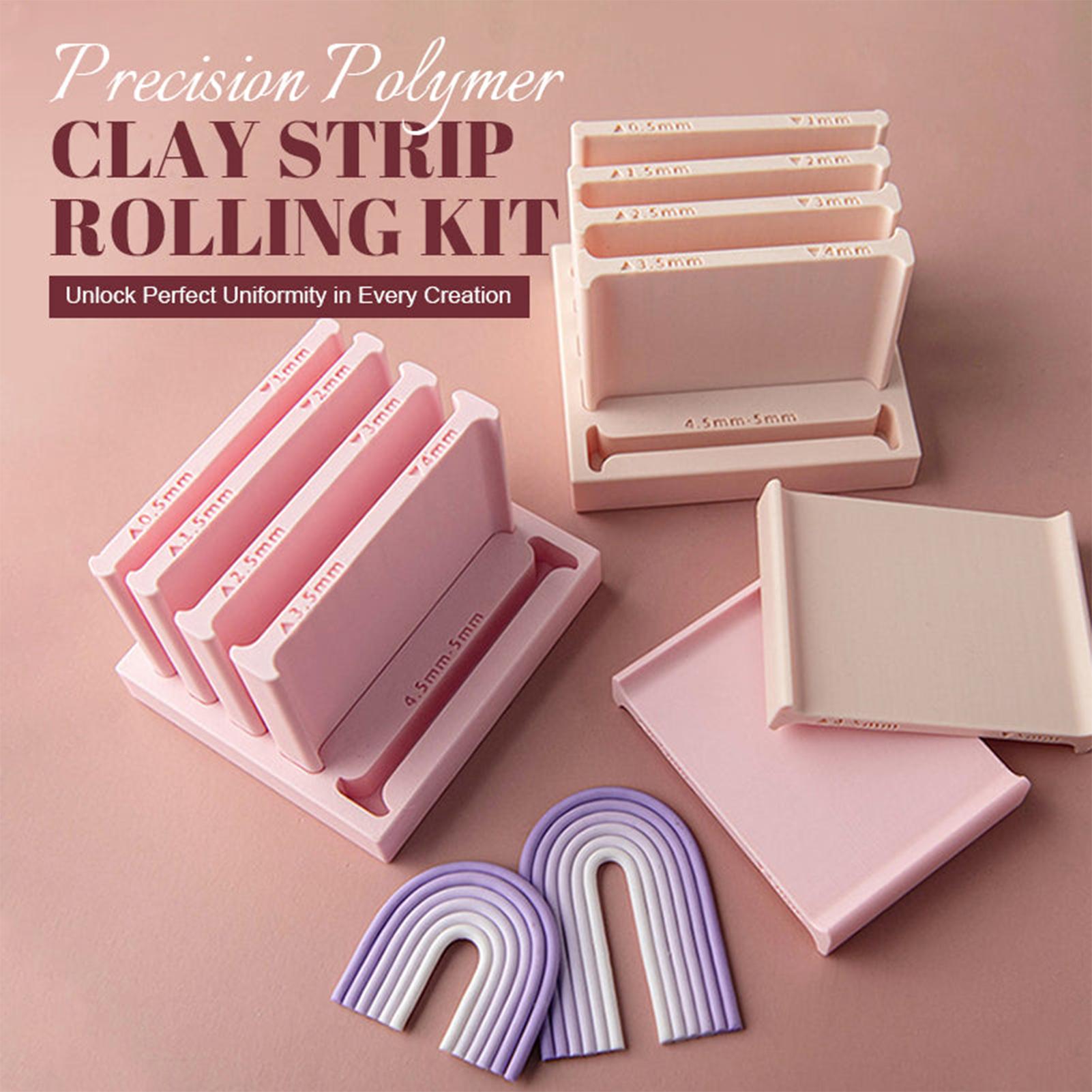 Jewelry Making Hand Tools - Precision Clay Strip Thickness Roller Set
