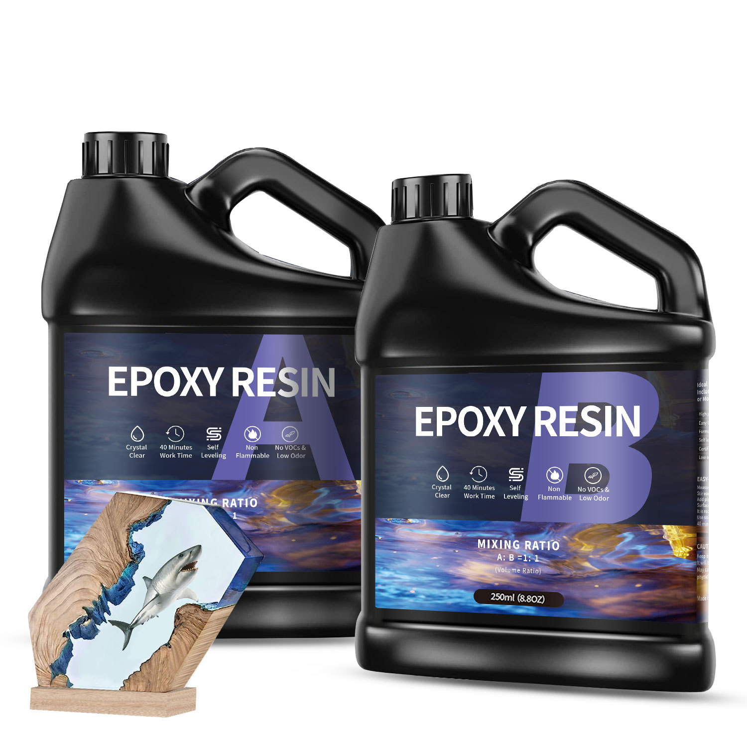 Jewelry Making Uv Resin Kit - 500g/1000g AB Epoxy Resin Glue High