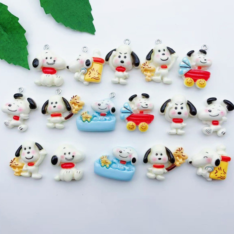 Jewelry Making Birthday Party - 12pcs resin cartoon dog pendant, DIY