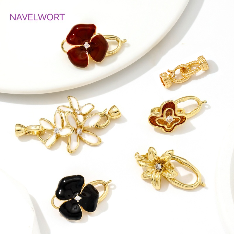 Jewelry Making Articles - Multi Styles 18K Gold Plated Brass