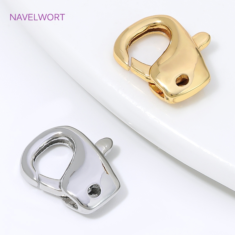 Jewelry Making Articles - 13mm*11.5mm 18K Gold Plated Lobster Clasp