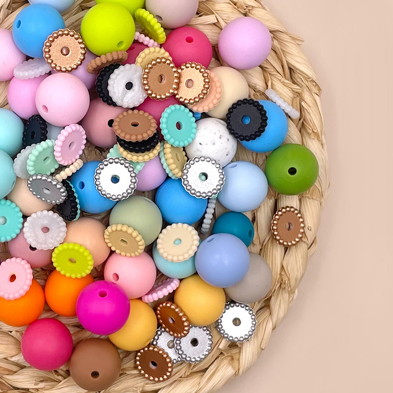 Jewelry Making 3 Year Old - 100pcs Gasket Silicone Beads 25mm Round