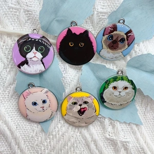 10pcs cartoon animal cat ename - Jewelry Making Birthday Party ulasan dan harga