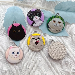 10pcs cartoon animal cat ename - Jewelry Making Birthday Party ulasan dan harga