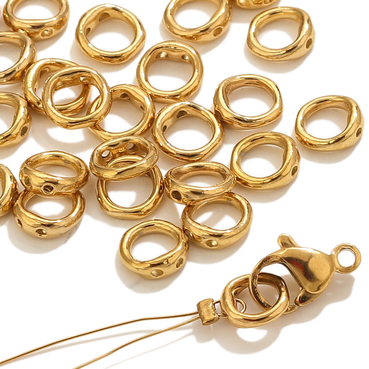 20pcs Stainless Steel Clasps E - Jewelry Making Articles ulasan dan harga