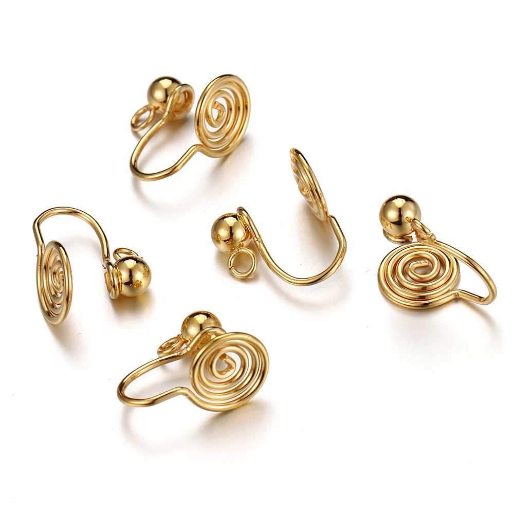 10pcs Stainless Steel Ear Clip - Jewelry Making Soldering Kit ulasan dan harga