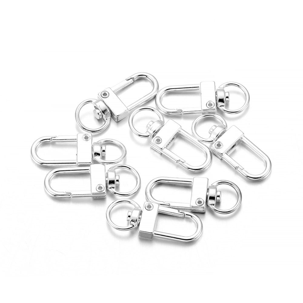 10pcs/pack Rotating Dog Buckle - Jewelry Making Articles ulasan dan harga