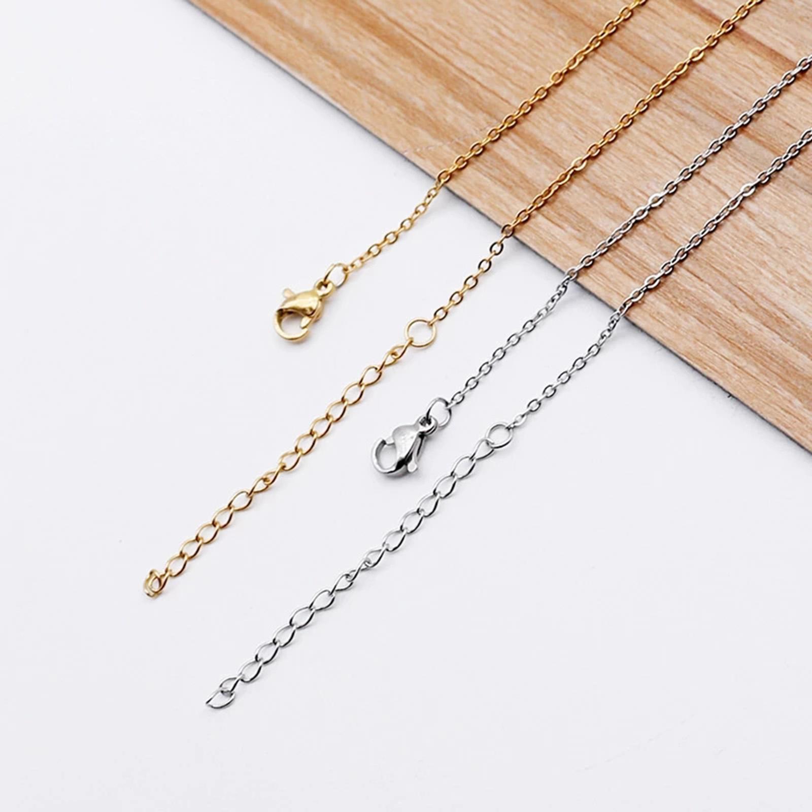 Necklace Chains 10 Yard Plated - Chain Roll Cable ulasan dan harga