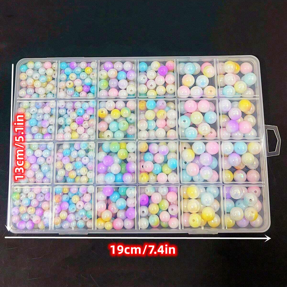 800pcs/24 grid set box 6mm/8mm - Jewelry Making Birthday Party ulasan dan harga