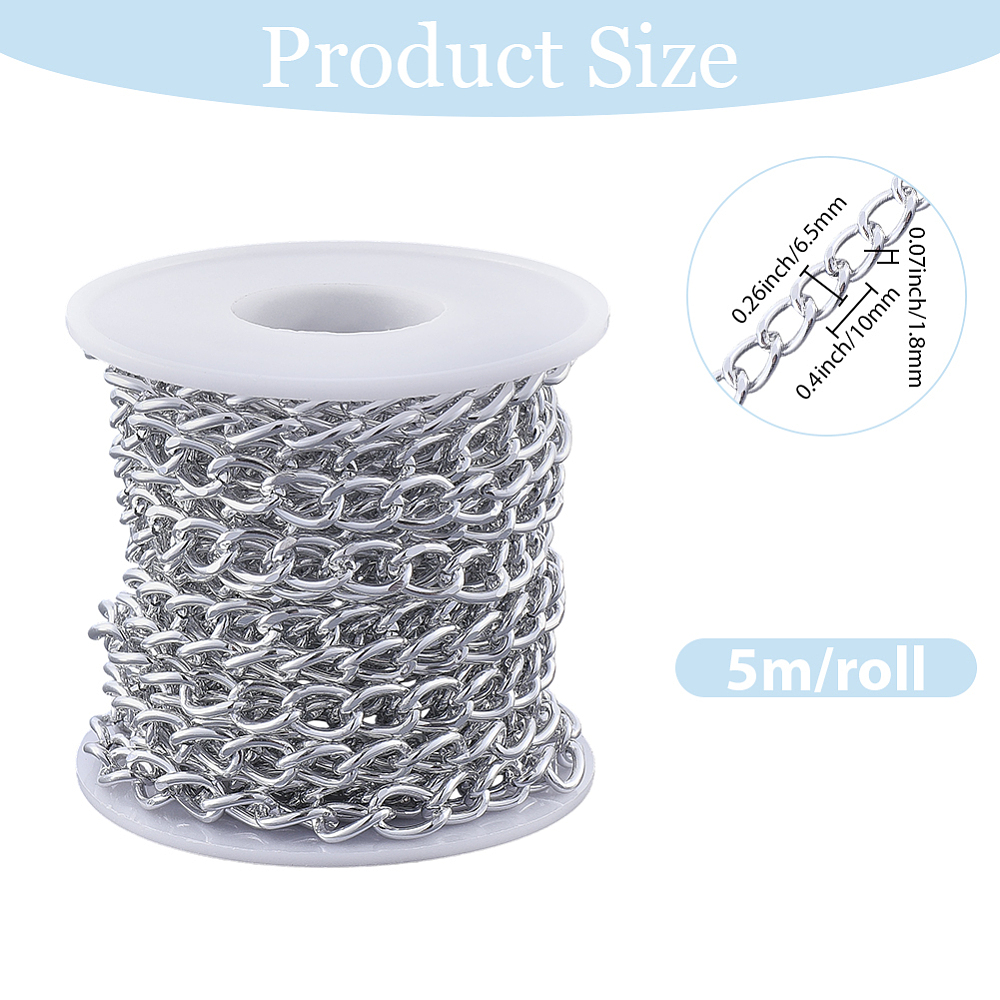 16.4 Feet Aluminum Curb Chains - Chain Roll Cable ulasan dan harga