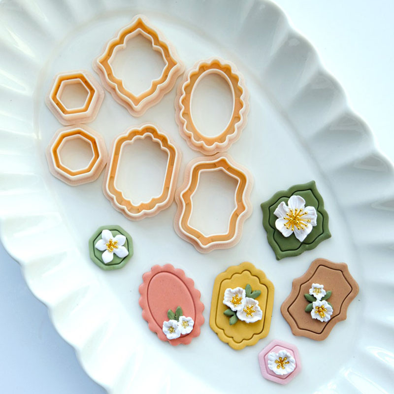 Frame Shape Polymer Clay Cutte - Jewelry Making Hand Tools ulasan dan harga