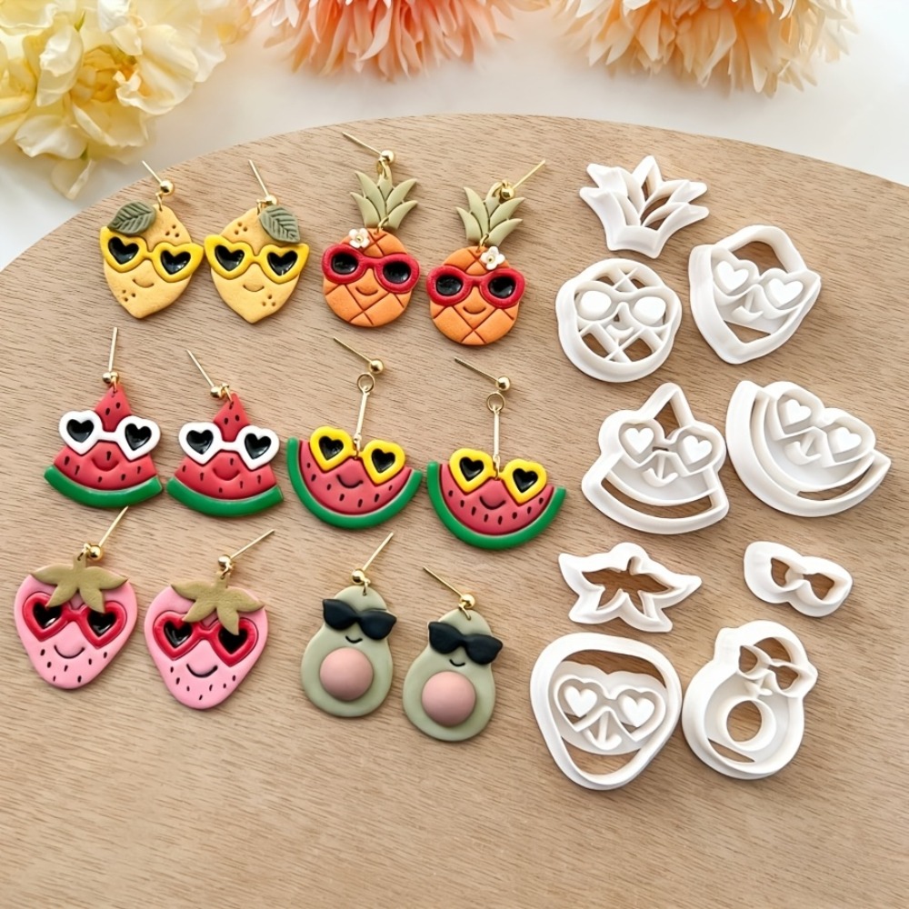 9Pcs Summer Cute Tropical Frui - Jewelry Making Hand Tools ulasan dan harga