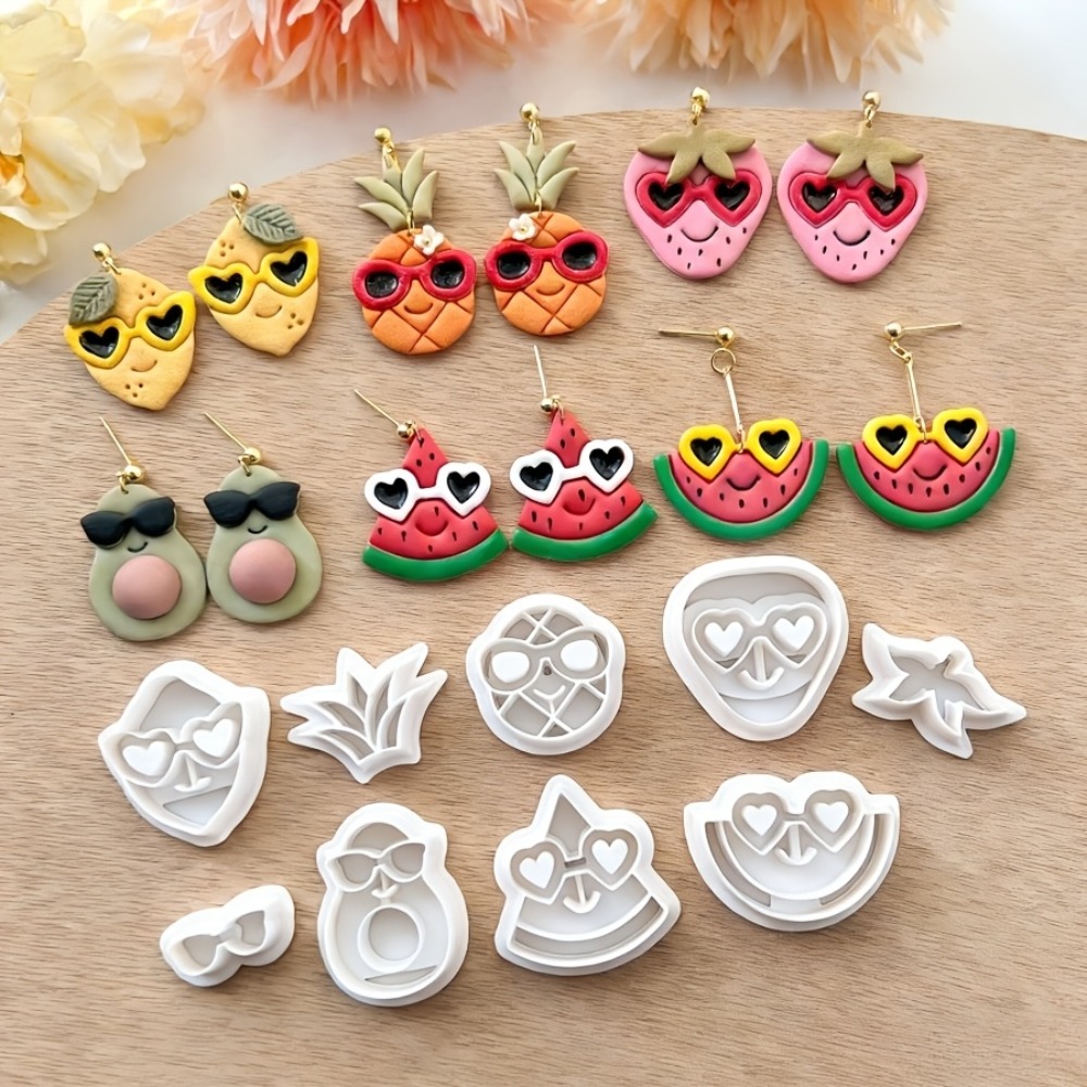 9Pcs Summer Cute Tropical Frui - Jewelry Making Hand Tools ulasan dan harga