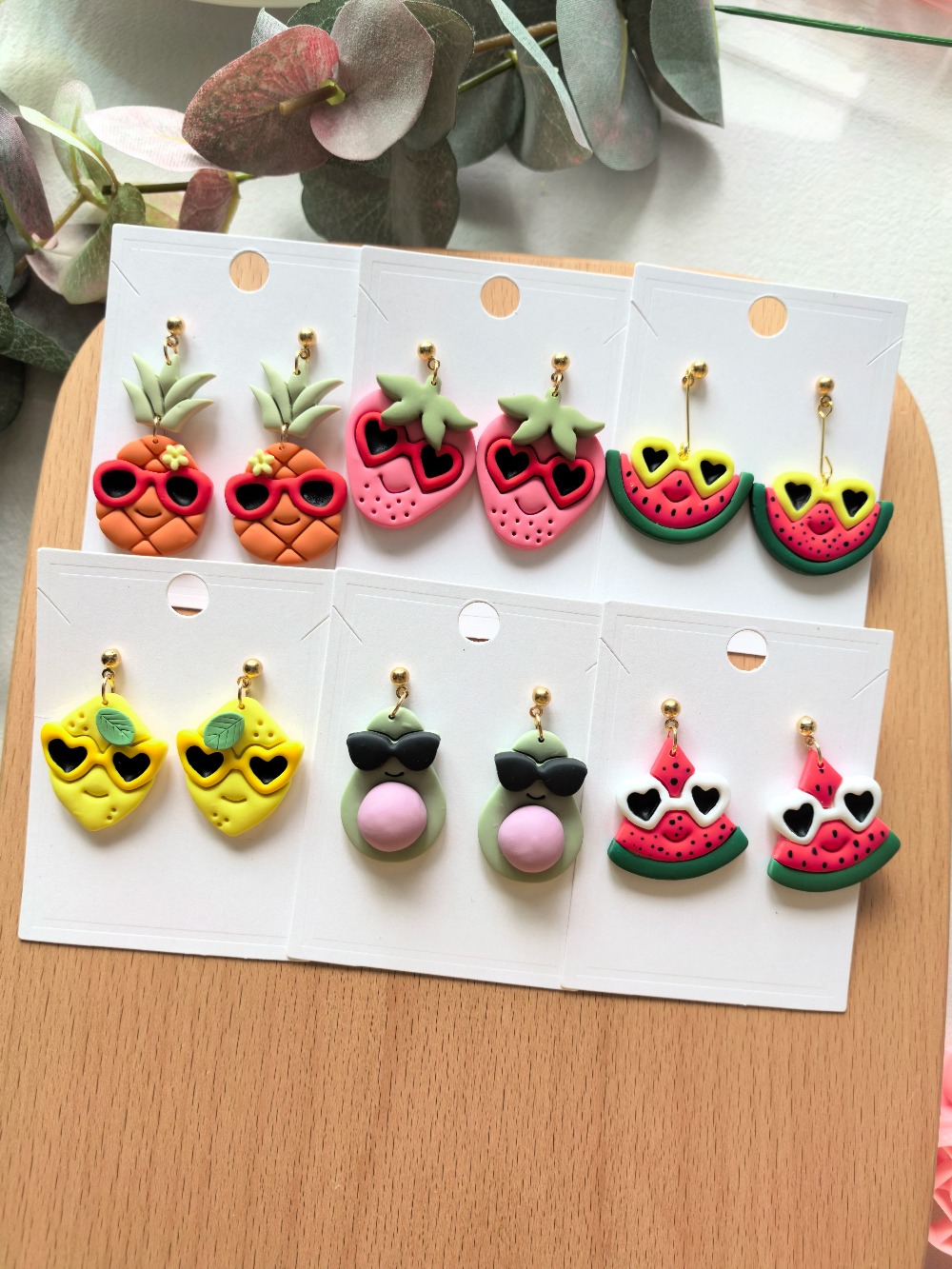 9Pcs Summer Cute Tropical Frui - Jewelry Making Hand Tools ulasan dan harga
