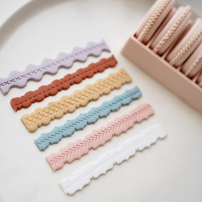 6pcs Polymer Clay Lace Texture - Jewelry Making Hand Tools ulasan dan harga