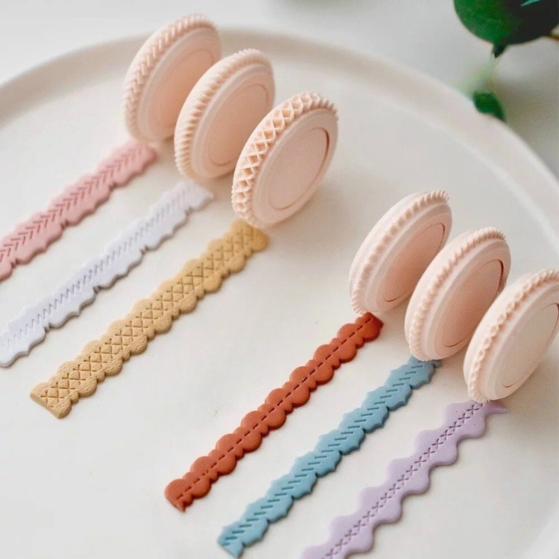 6pcs Polymer Clay Lace Texture - Jewelry Making Hand Tools ulasan dan harga