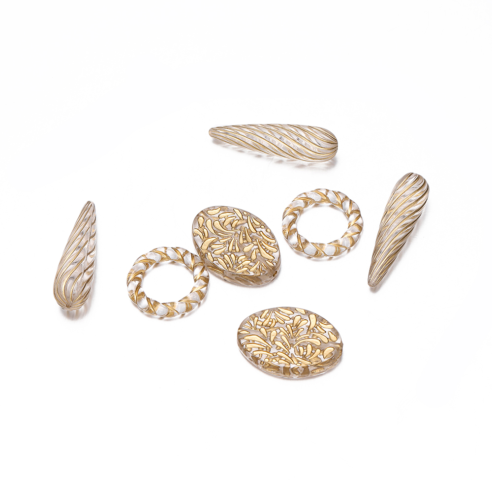 20Pcs Retro Color Drawing Flat - Jewelry Making Drawing ulasan dan harga