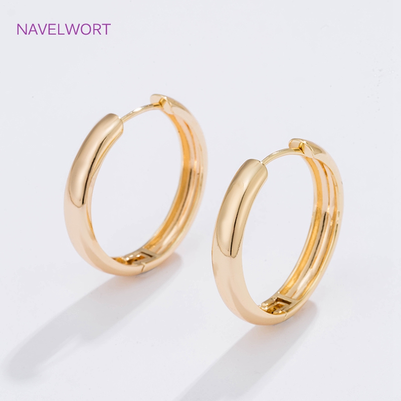 6 Sizes Gold Plated Circle Hoo - Jewelry Making Articles ulasan dan harga