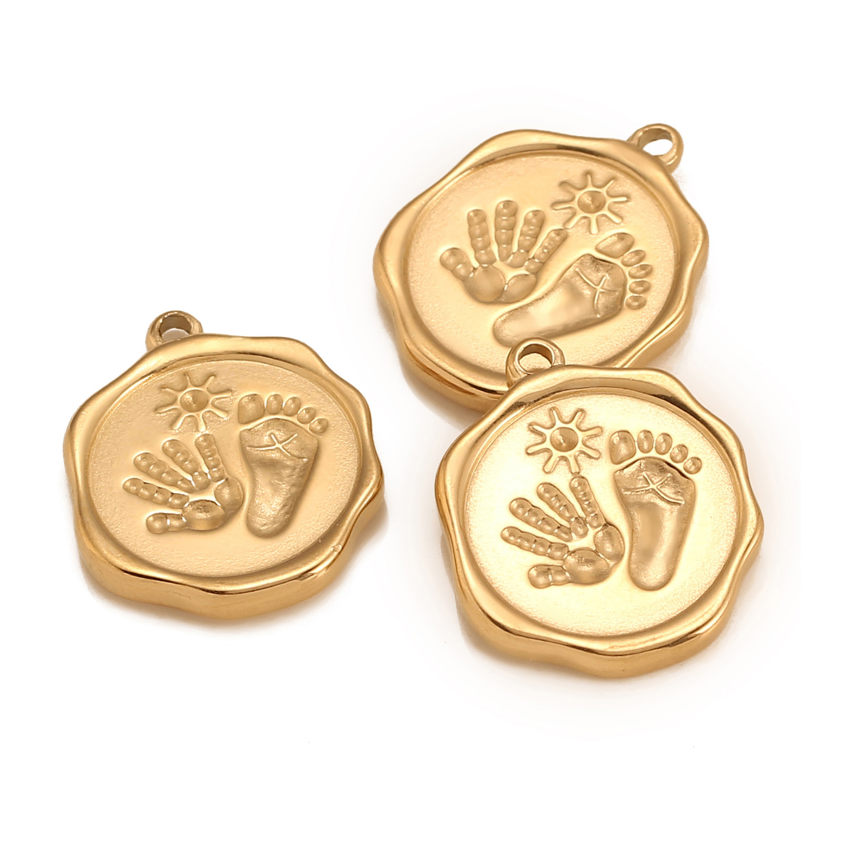 3PC Stainless Steel Cute Baby  - Jewelry Making 3 Year Old ulasan dan harga