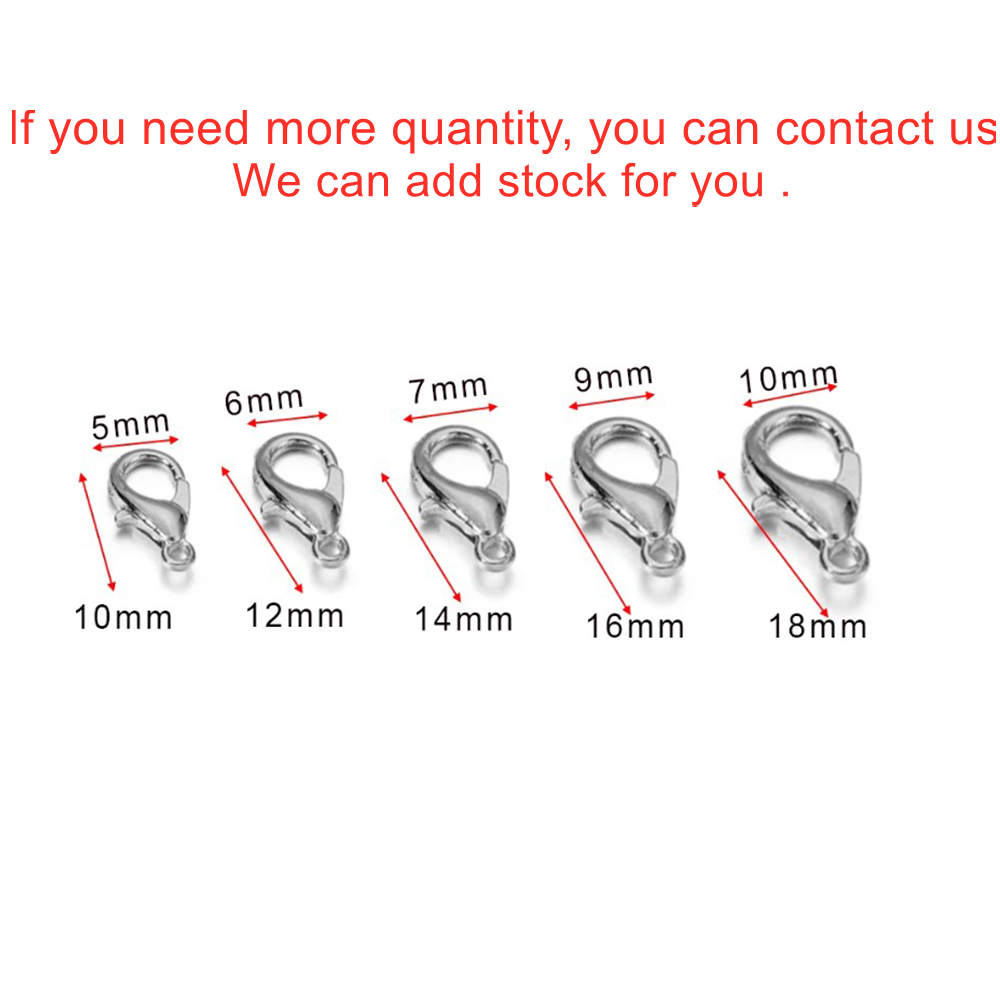 10pcs Multiple Size Lobster Cl - Jewelry Making Articles ulasan dan harga