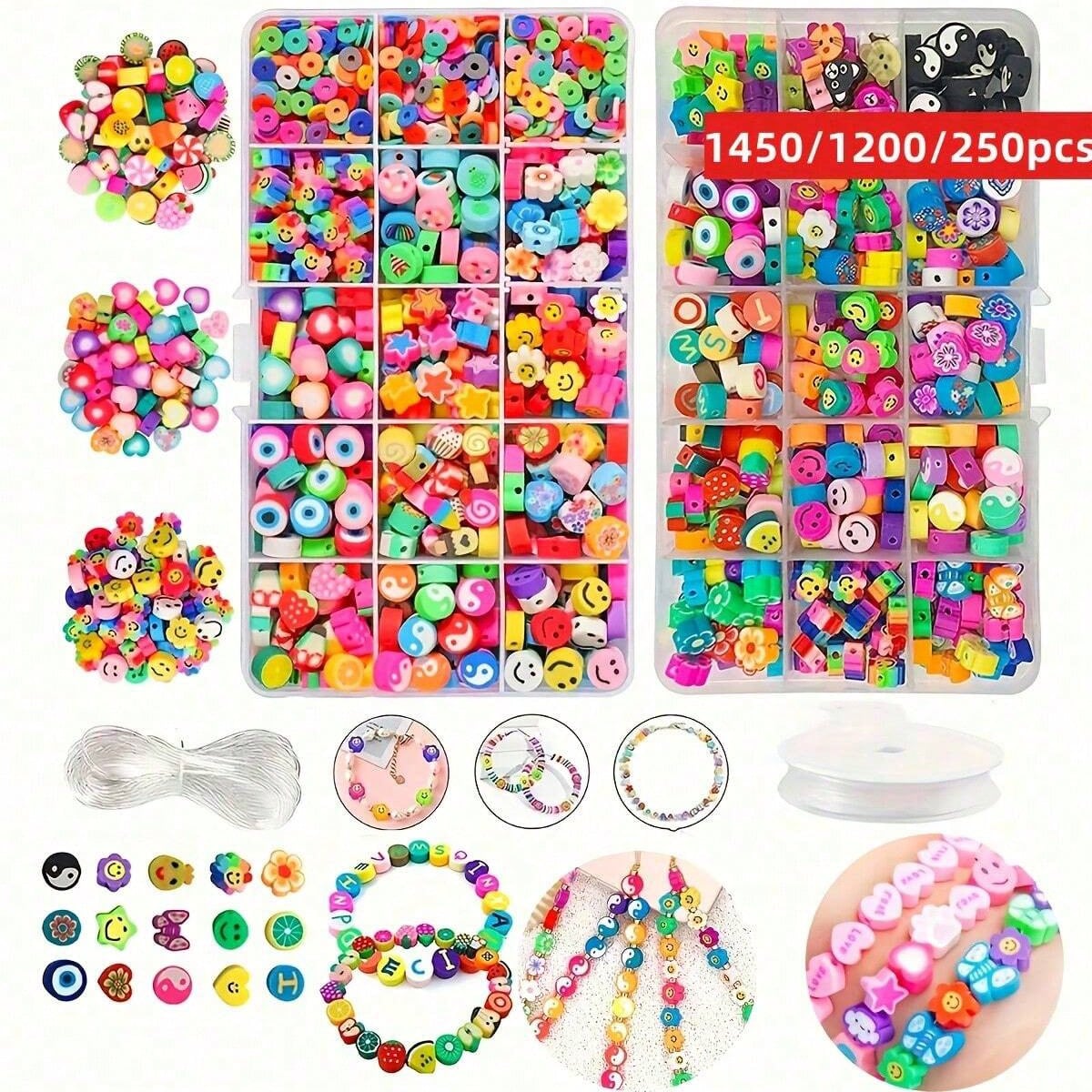 1450/1200/250pcs Polymer Clay  - Jewelry Making Birthday Party ulasan dan harga
