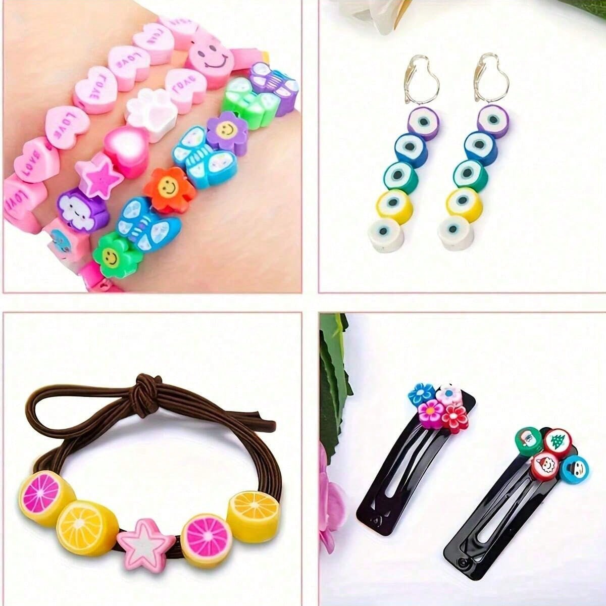 1450/1200/250pcs Polymer Clay  - Jewelry Making Birthday Party ulasan dan harga