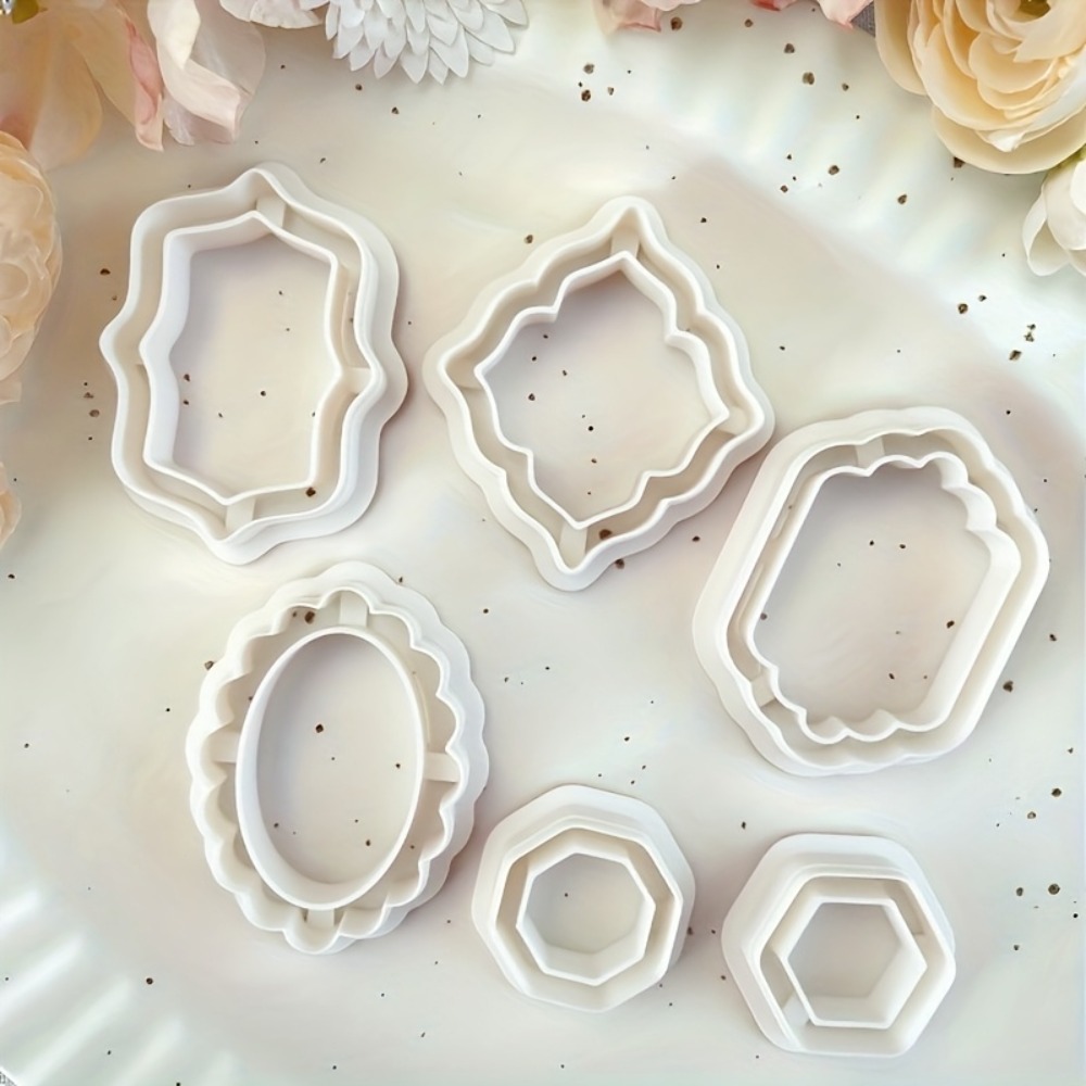 6pcs Vintage  Frame Shape Poly - Jewelry Making Hand Tools ulasan dan harga