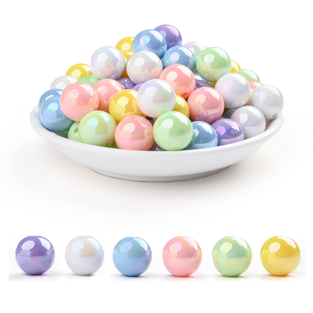 50Pcs 16mm Acrylic Round Beads - Jewelry Making 3 Year Old ulasan dan harga