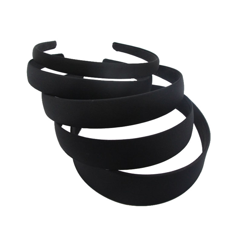 4pcs Black simple wide hair ba - Jewelry Making Adults ulasan dan harga
