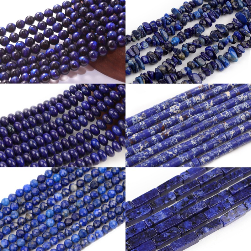 DC Lapis Lazuli Beads Natural  - Jewelry Making Dc ulasan dan harga