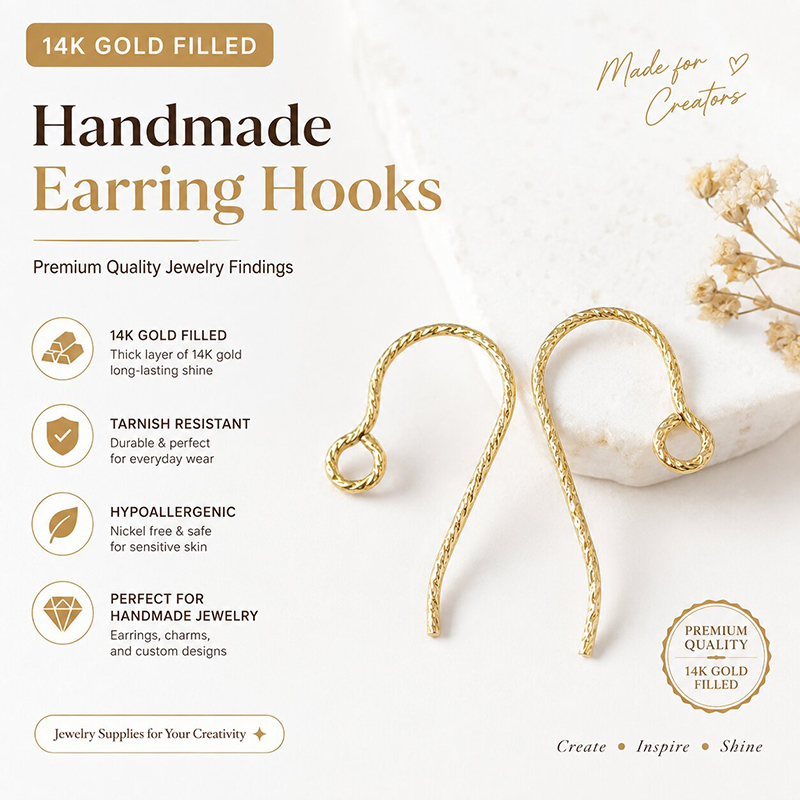 Sparkle Micro Ear Wire 14K Gol - Jewelry Making Wire ulasan dan harga