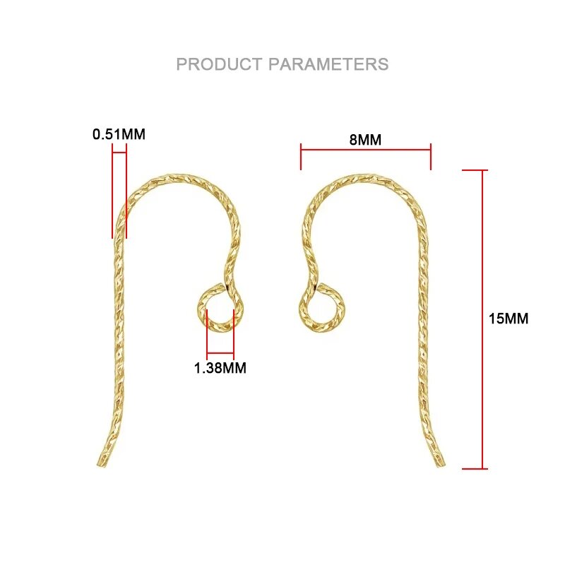 Sparkle Micro Ear Wire 14K Gol - Jewelry Making Wire ulasan dan harga