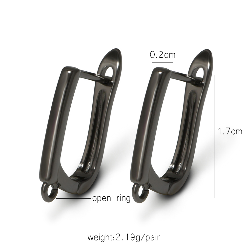 YANASI 1 Pair Gun Black  Brass - Jewelry Making Articles ulasan dan harga