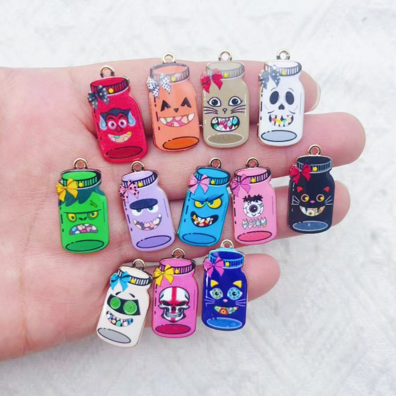 12pcs alloy printed bottle pen - Jewelry Making Birthday Party ulasan dan harga