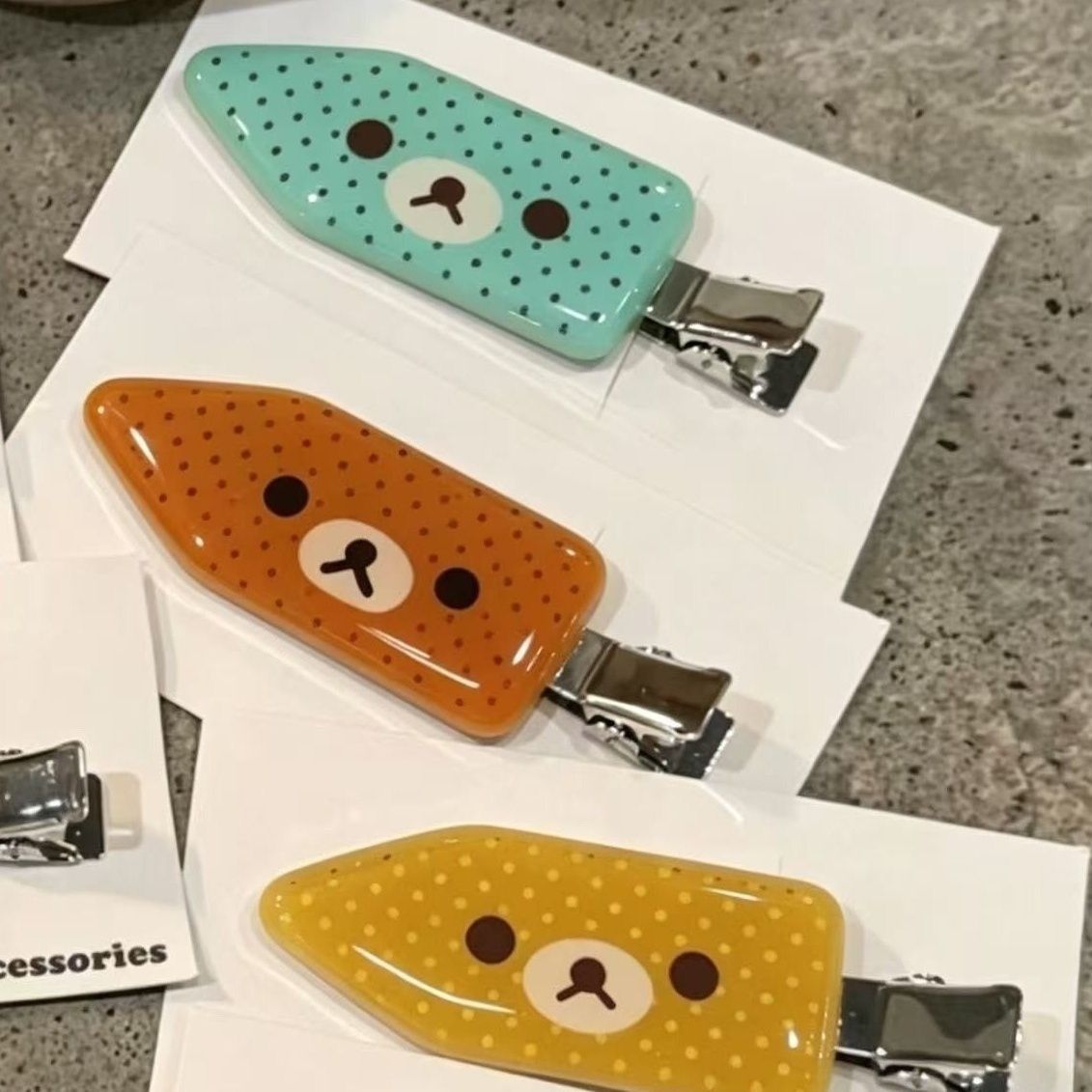 INS Bear Hair Clips Kiiroitori - Jewelry Making Adults ulasan dan harga