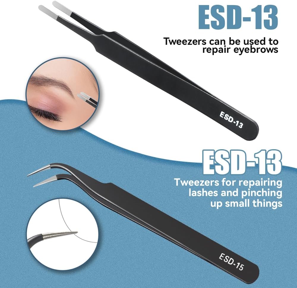 Precision Tweezers Set, Premiu - Jewelry Making Hand Tools ulasan dan harga