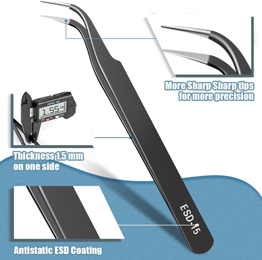 Precision Tweezers Set, Premiu - Jewelry Making Hand Tools ulasan dan harga