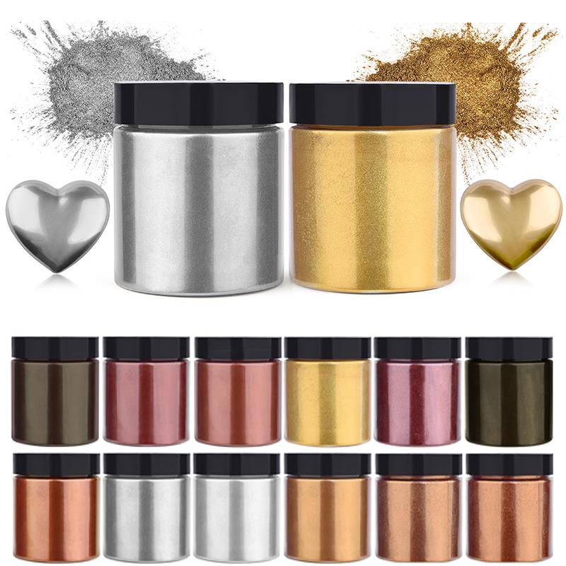 50g Shimmer Metallic Gold Silv - Jewelry Making Uv Resin Kit ulasan dan harga