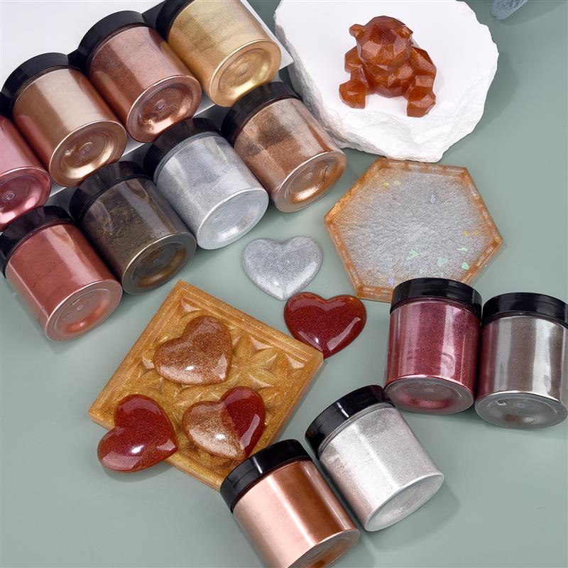 50g Shimmer Metallic Gold Silv - Jewelry Making Uv Resin Kit ulasan dan harga