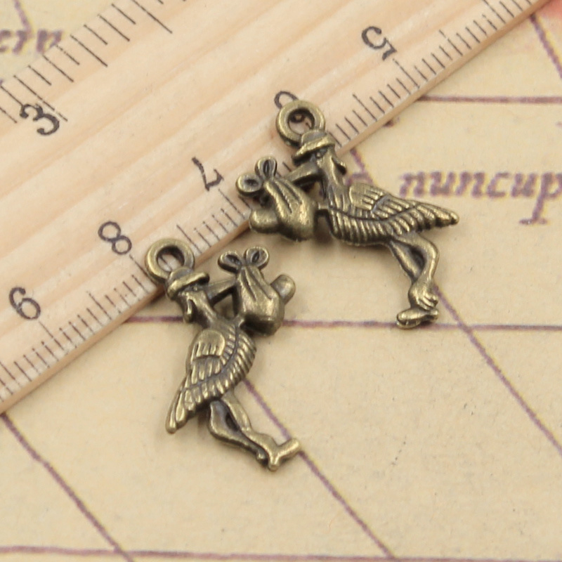 20pcs Charms Stork Baby Bird 2 - Jewelry Making 3 Year Old ulasan dan harga
