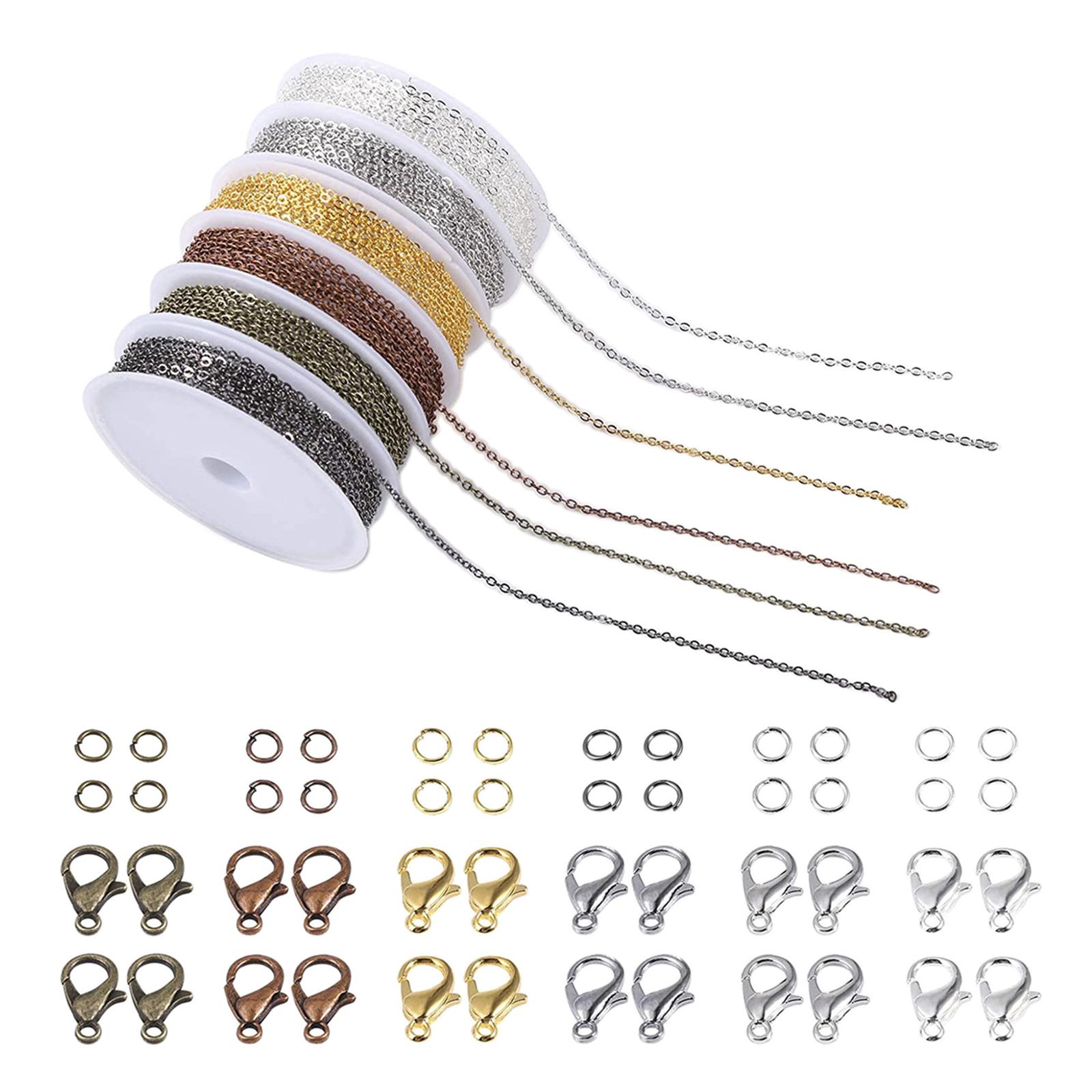 6 Rolls Cable Chain Link Lobst - Chain Roll Cable ulasan dan harga