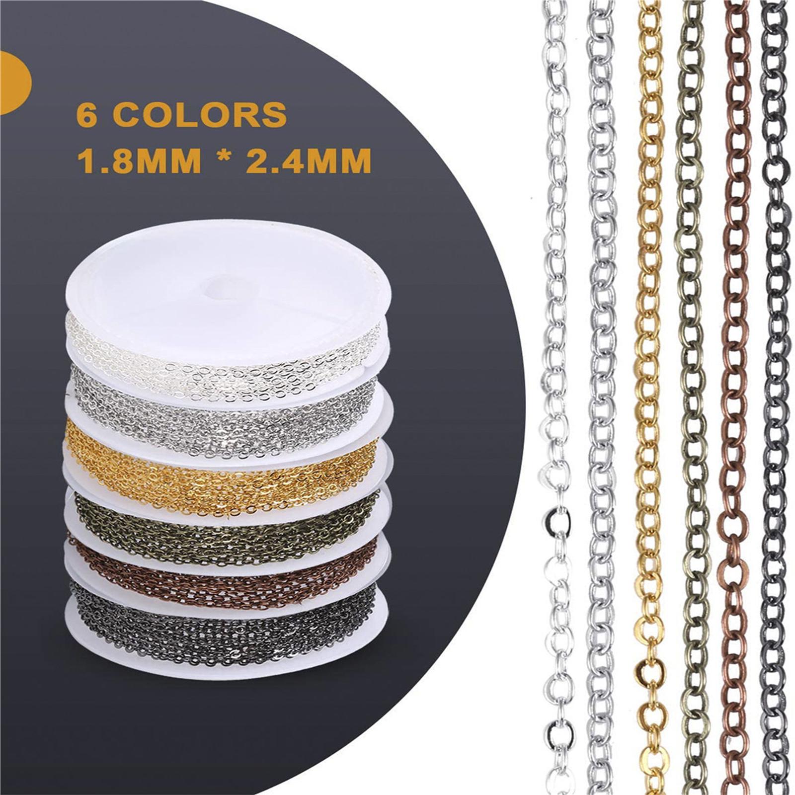 6 Rolls Cable Chain Link Lobst - Chain Roll Cable ulasan dan harga
