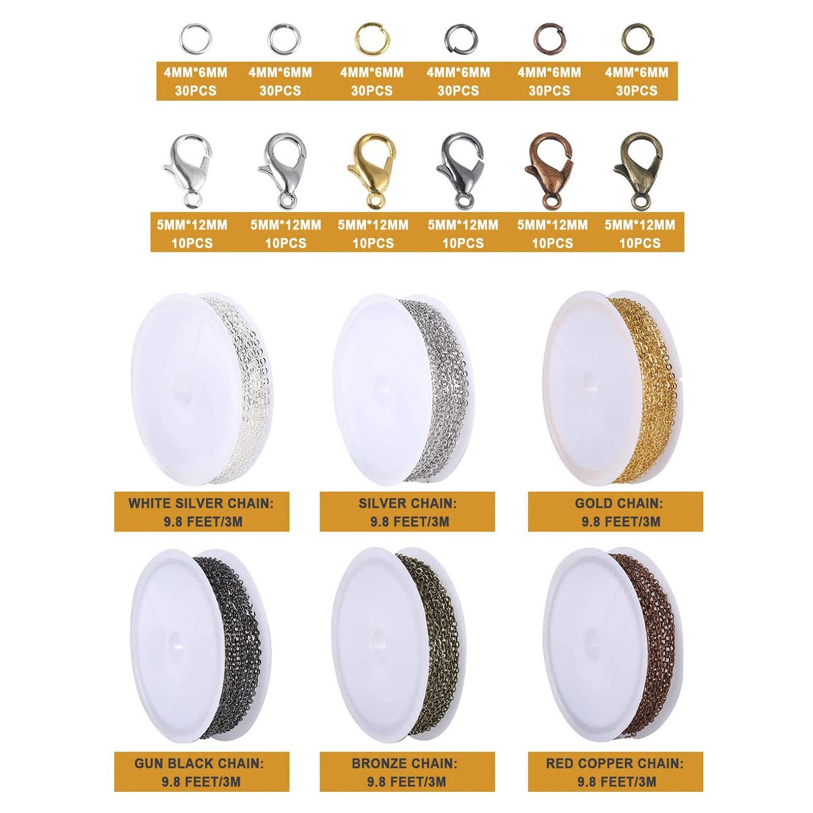6 Rolls Cable Chain Link Lobst - Chain Roll Cable ulasan dan harga