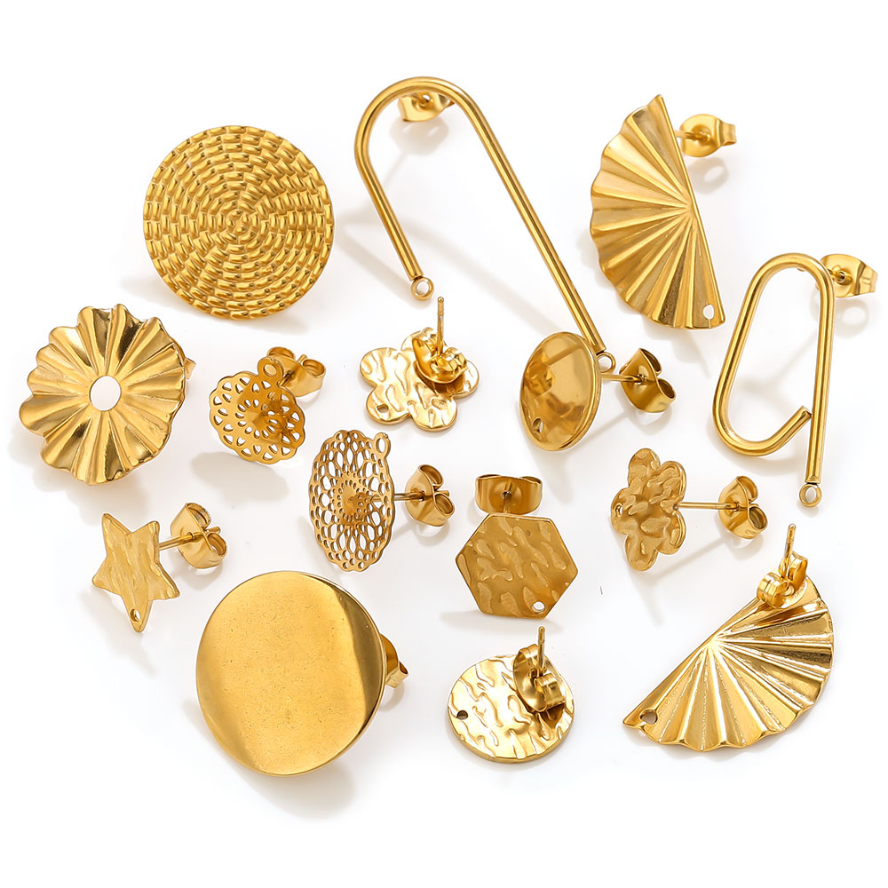 10pcs Stainless Steel Earrings - Jewelry Making Soldering Kit ulasan dan harga