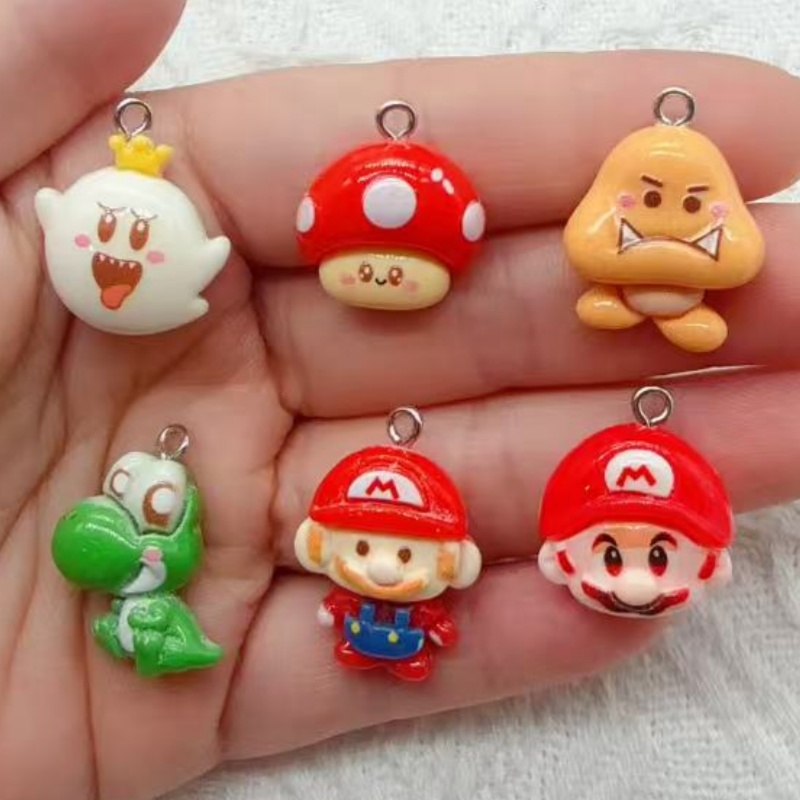 10pcs resin cartoon pendant, D - Jewelry Making Birthday Party ulasan dan harga
