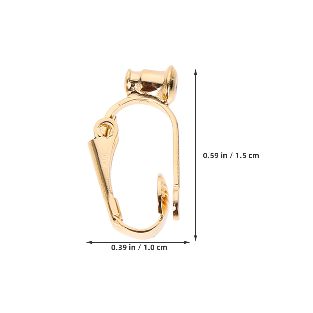 40Pcs Earring Clip Converter N - Jewelry Making Adults ulasan dan harga