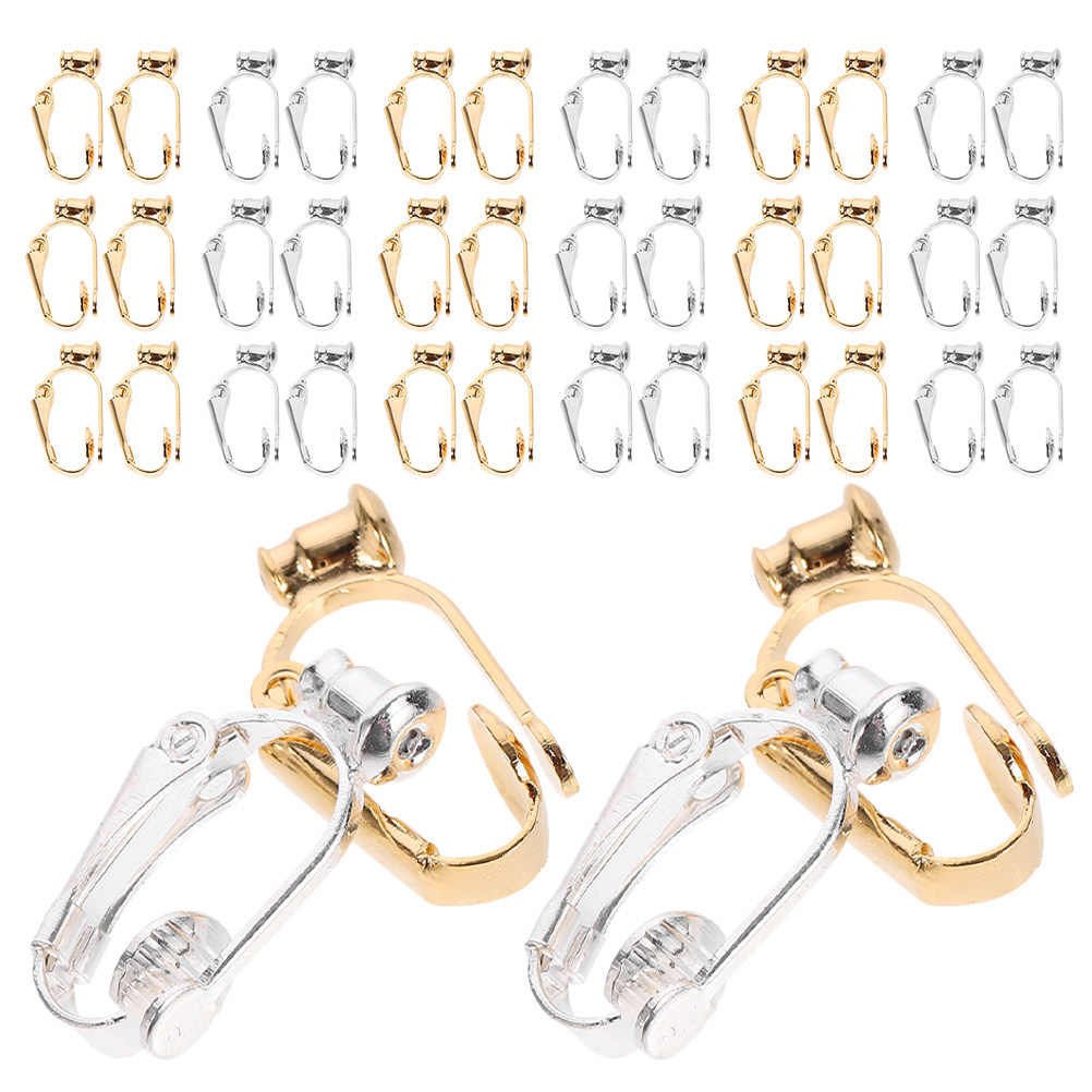40Pcs Earring Clip Converter N - Jewelry Making Adults ulasan dan harga
