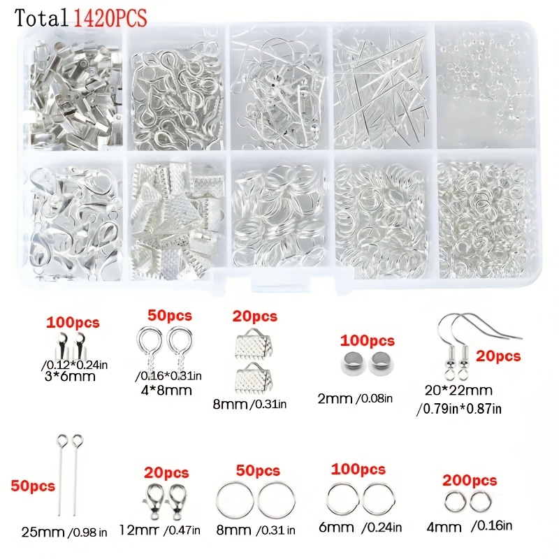 1420pcs 1box Jewelry Findings  - Jewelry Making Tools ulasan dan harga