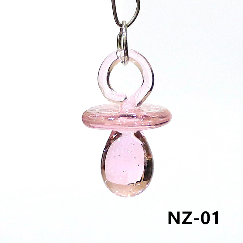 1PC Mini Glass Pacifier Charm  - Jewelry Making 3 Year Old ulasan dan harga