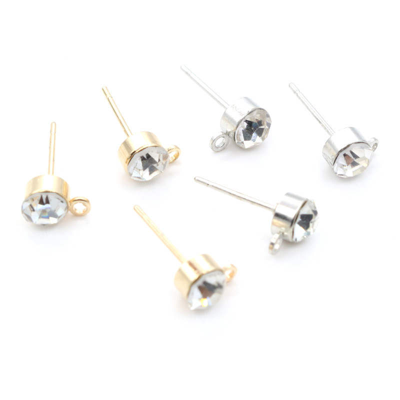 50pcs Stud Earrings Pins with  - Jewelry Making Soldering Kit ulasan dan harga